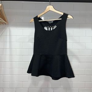 Charlotte Russe Black Babydoll Top